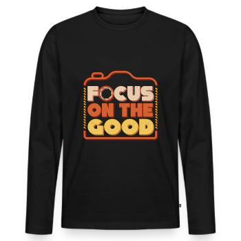 Photographer Photography Focus On The Good Camera - Männer Premium Bio Langarmshirt - Schwarz - Vorne - Nico (187cm)
