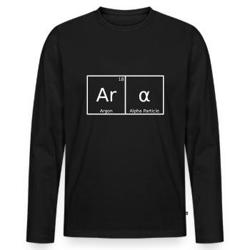 Ara Name First Name Chemistry Periodic Table Elements - Men's Premium Organic Long Sleeve Shirt - black - Front - Nico (187cm)