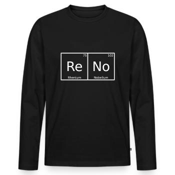 Reno Surname First Name Chemistry Periodic Table Elements - Men's Premium Organic Long Sleeve Shirt - black - Front - Nico (187cm)