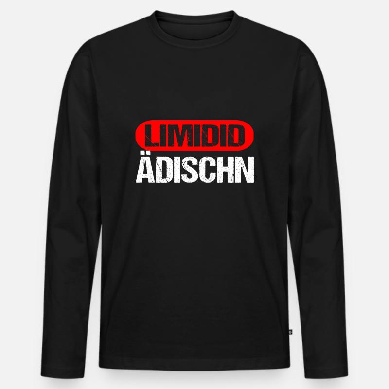 Limidid Ädischn - Männer Premium Bio Langarmshirt - Schwarz