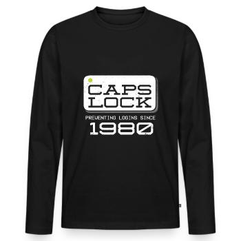 Cyber Security Professional Expert Ethical Hacker - Männer Premium Bio Langarmshirt - Schwarz - Vorne - Nico (187cm)