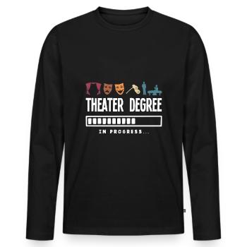 Theater Thespian Theatrical Thespianism Theater - Men's Premium Organic Long Sleeve Shirt - black - Front - Nico (187cm)