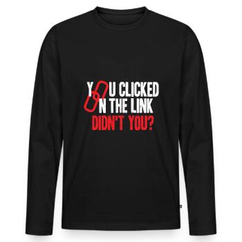 Cyber Security Professional Expert Ethical Hacker - Männer Premium Bio Langarmshirt - Schwarz - Vorne - Nico (187cm)