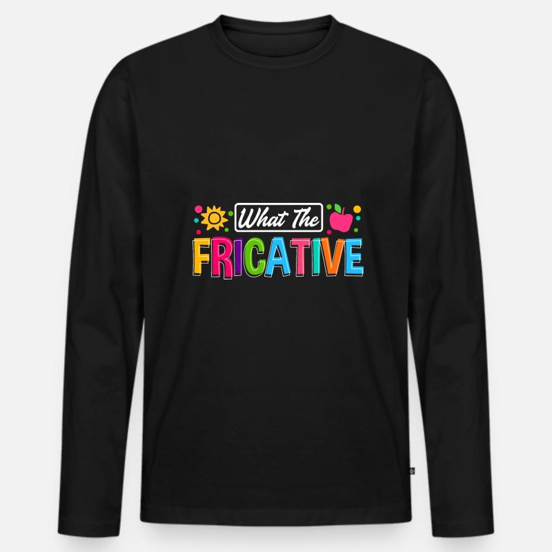 Speech Language Pathologist Speech Therapist - Men's Premium Organic Long Sleeve Shirt - black