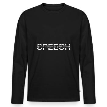 Speech Language Pathologist Speech Therapist - Männer Premium Bio Langarmshirt - Schwarz - Vorne - Nico (187cm)