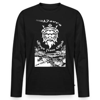 Jouets Waves de Dieu - T-shirt manches longues Premium bio Homme - noir - Devant - Nico (187cm)