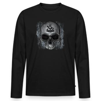 Tischler - Männer Premium Bio Langarmshirt - Schwarz - Vorne - Nico (187cm)