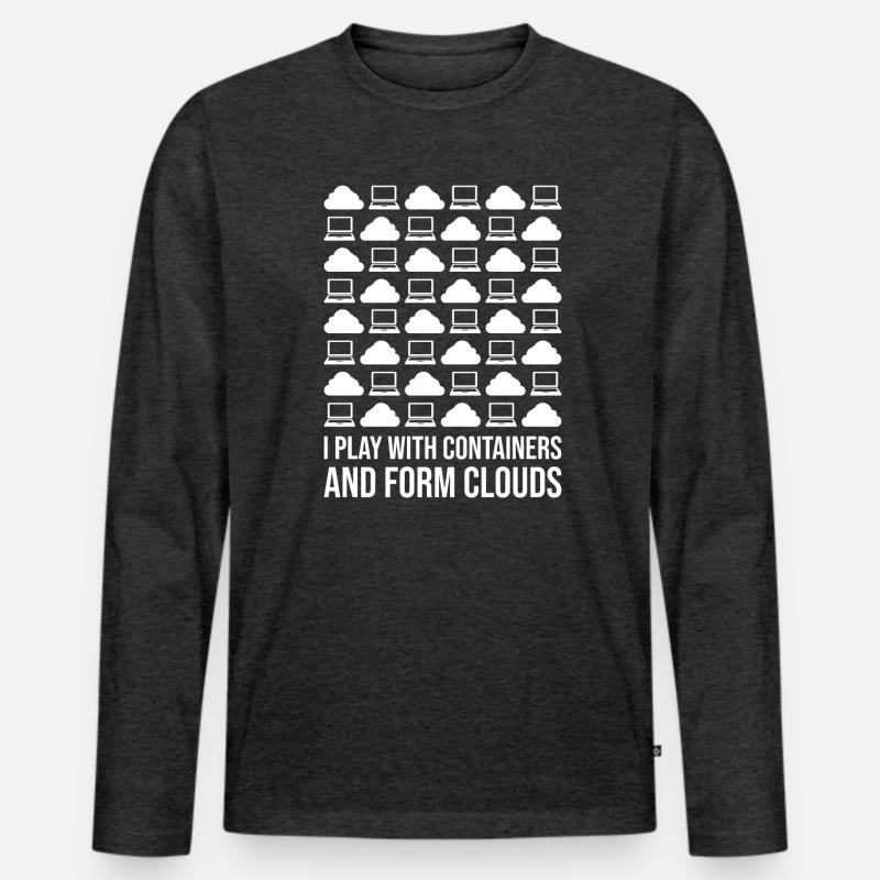 Cloud Computing Informatik Computer Programmierer Männer Premium Bio Langarmshirt