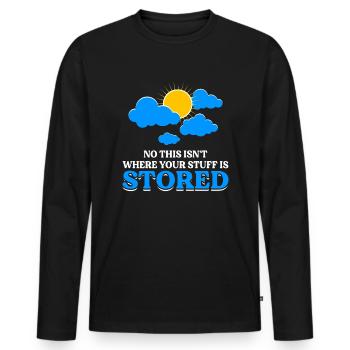 Cloud Computing Informatik Computer Programmierer - Männer Premium Bio Langarmshirt - Schwarz - Vorne - Nico (187cm)