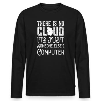 Cloud Computing Informatik Programmierung Dev - Männer Premium Bio Langarmshirt - Schwarz - Vorne - Nico (187cm)