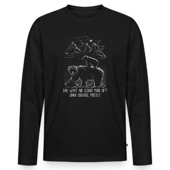 Cloud Computing Informatik Programmierung Dev - Männer Premium Bio Langarmshirt - Schwarz - Vorne - Nico (187cm)