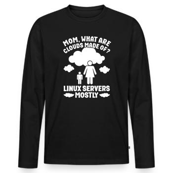 Cloud Computing Informatik Programmierung Dev - Männer Premium Bio Langarmshirt - Schwarz - Vorne - Nico (187cm)