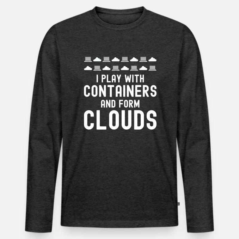Cloud Computing Informatik Programmierung Dev Männer Premium Bio Langarmshirt