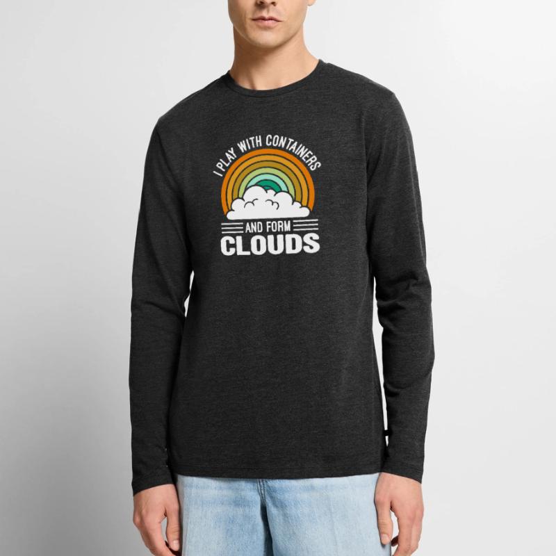 Cloud Computing Informatik Programmierung Dev Männer Premium Bio Langarmshirt