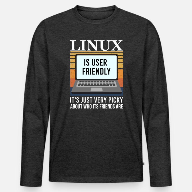 Linux Programmierung Cloud Computing Männer Premium Bio Langarmshirt