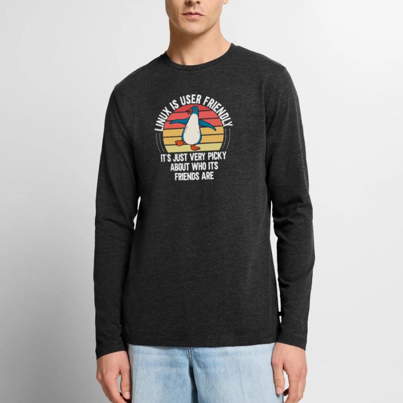 Linux Programmierung Cloud Computing Männer Premium Bio Langarmshirt