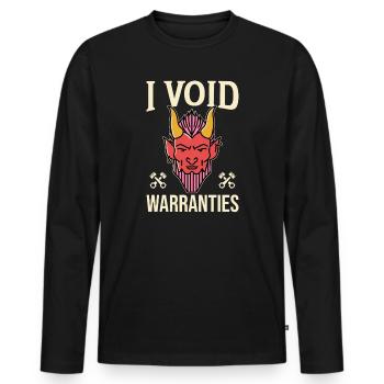 I Void Warranties Kfz Mechaniker LKW Mechatroniker - Männer Premium Bio Langarmshirt - Schwarz - Vorne - Nico (187cm)
