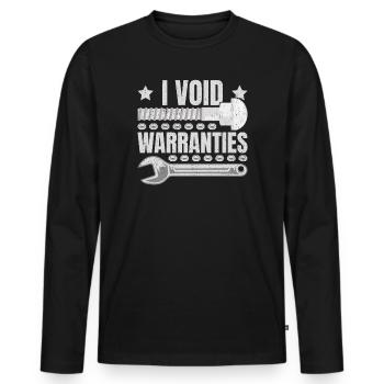 I Void Warranties Kfz Mechaniker LKW Mechatroniker - Männer Premium Bio Langarmshirt - Schwarz - Vorne - Nico (187cm)