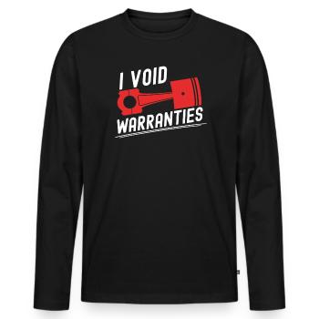 I Void Warranties Kfz Mechaniker LKW Mechatroniker - Männer Premium Bio Langarmshirt - Schwarz - Vorne - Nico (187cm)