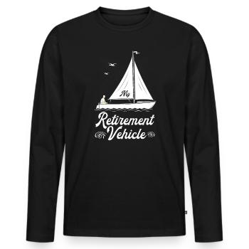 Ruhestandsfahrzeug Segler Segelboot - Männer Premium Bio Langarmshirt - Schwarz - Vorne - Nico (187cm)