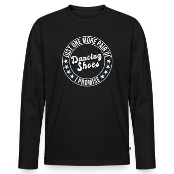 Danse Slogan Ballroom Couple Dance Dance Floor - T-shirt manches longues Premium bio Homme - noir - Devant - Nico (187cm)