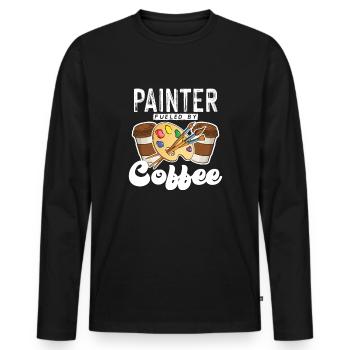 Maler und Lackierer, der Beste und Nervigste Beruf - Männer Premium Bio Langarmshirt - Schwarz - Vorne - Nico (187cm)