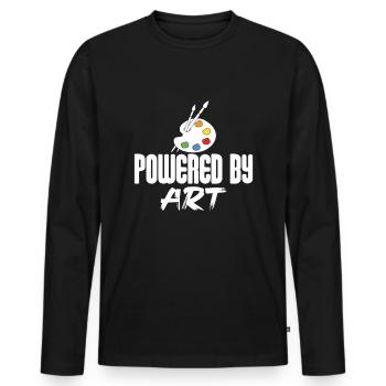 Maler und Lackierer, der Beste und Nervigste Beruf - Männer Premium Bio Langarmshirt - Schwarz - Vorne - Nico (187cm)