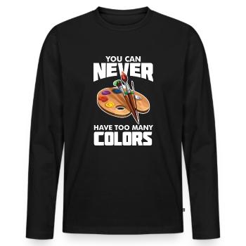 Maler und Lackierer, der Beste und Nervigste Beruf - Männer Premium Bio Langarmshirt - Schwarz - Vorne - Nico (187cm)