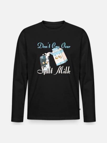 Milk Milkman Milk Drinker - Men's Premium Organic Long Sleeve Shirt - black