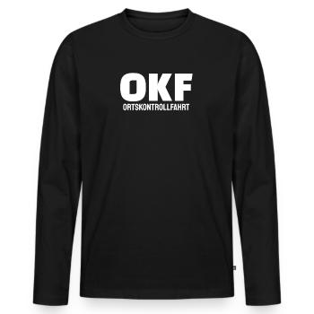 Local inspection trip okf farmer farmer gift box - Men's Premium Organic Long Sleeve Shirt - black - Front - Nico (187cm)