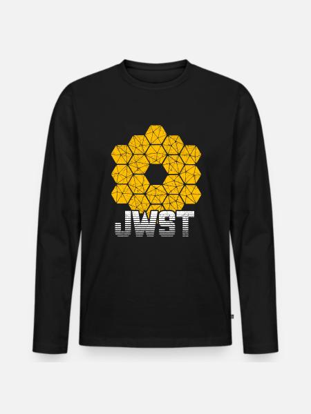 Télescope spatial James Webb - T-shirt manches longues Premium bio Homme - noir