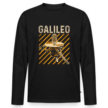 Jupiter spacecraft Galileo - Men's Premium Organic Long Sleeve Shirt - black - Front - Nico (187cm)