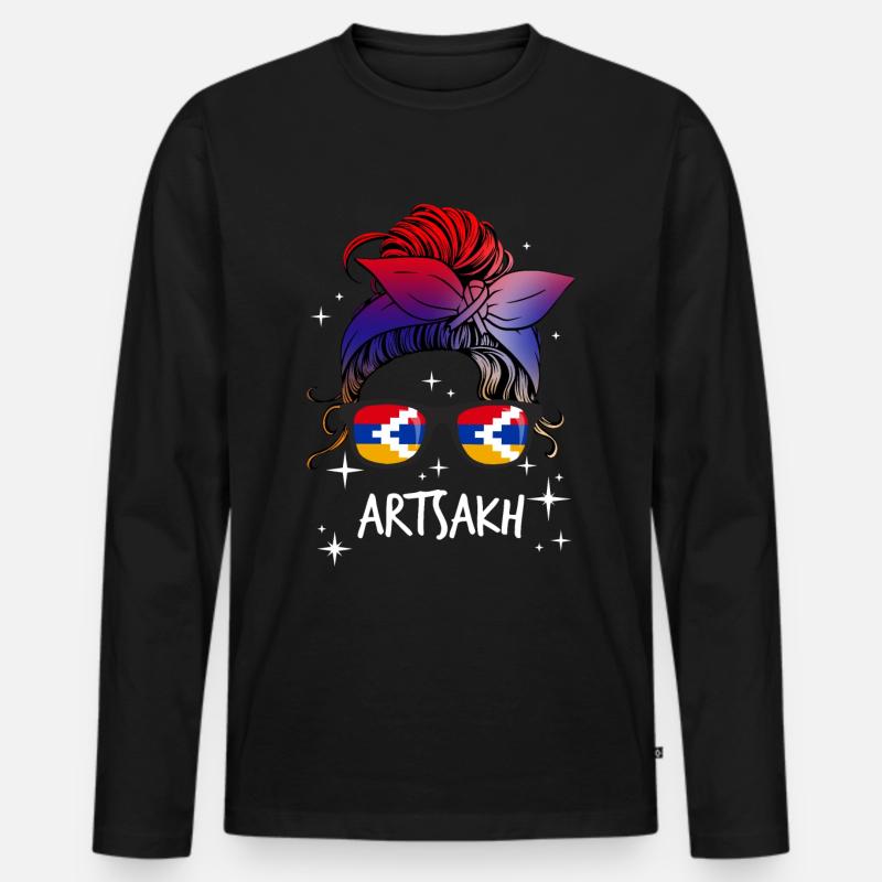 Arzach - Männer Premium Bio Langarmshirt - Schwarz