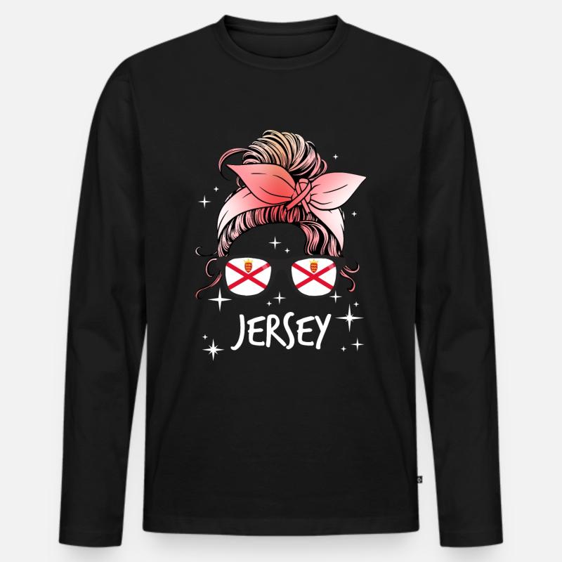 Jersey - Männer Premium Bio Langarmshirt - Schwarz