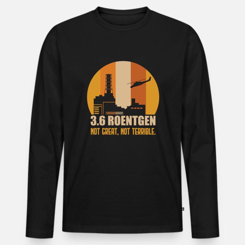 Chernobyl Reaktor - Männer Premium Bio Langarmshirt - Schwarz