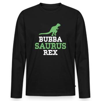 Bubba Saurus Rex - T-shirt manches longues Premium bio Homme - noir - Devant - Nico (187cm)