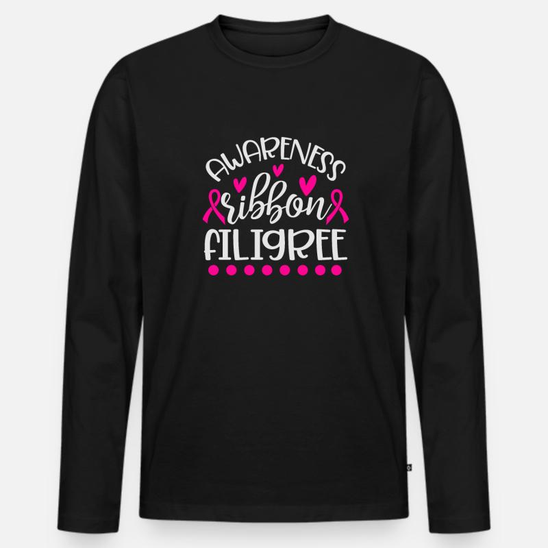 Sensitization loop - Men's Premium Organic Long Sleeve Shirt - black