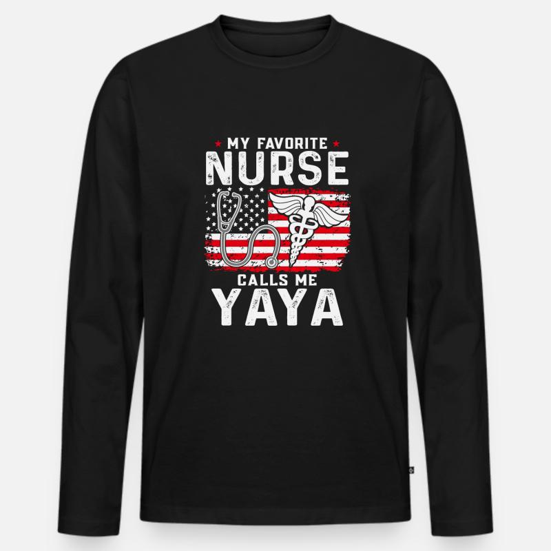 KRANKENSCHWESTER Pflegerin - Männer Premium Bio Langarmshirt - Schwarz
