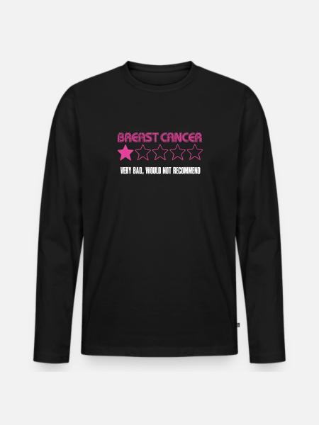 Breast Cancer Assessment - Men's Premium Organic Long Sleeve Shirt - black