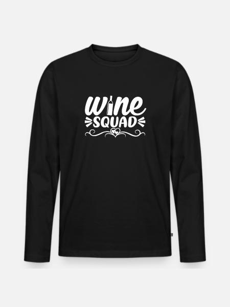 Troupe de vin - T-shirt manches longues Premium bio Homme - noir