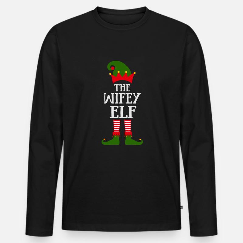 Die Weiberelfe - Männer Premium Bio Langarmshirt - Schwarz