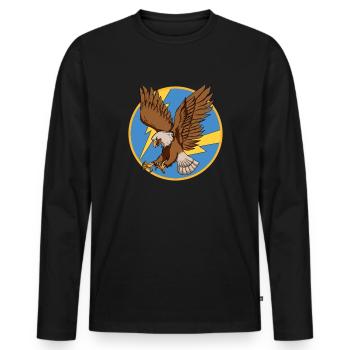 342. Jagdgruppengeschwader -Patch im Zweiten Weltk - Männer Premium Bio Langarmshirt - Schwarz - Vorne - Nico (187cm)