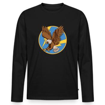 342. Jagdgruppengeschwader -Patch im Zweiten Weltk - Männer Premium Bio Langarmshirt - Schwarz - Vorne - Nico (187cm)