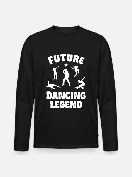 Future Dancing Legend - Men's Premium Organic Long Sleeve Shirt - black