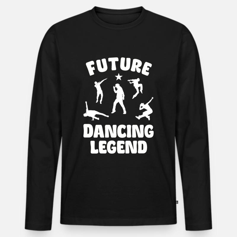 Future Dancing Legend - Men's Premium Organic Long Sleeve Shirt - black