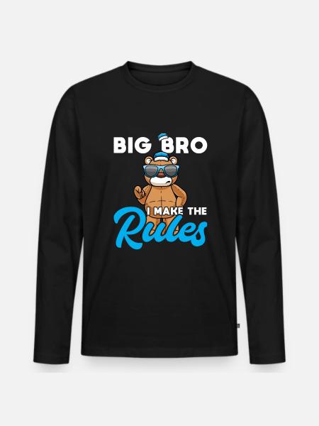 Storebror Storebror Äldsta Bröderna - Ekologisk långärmad premium-T-shirt herr - svart