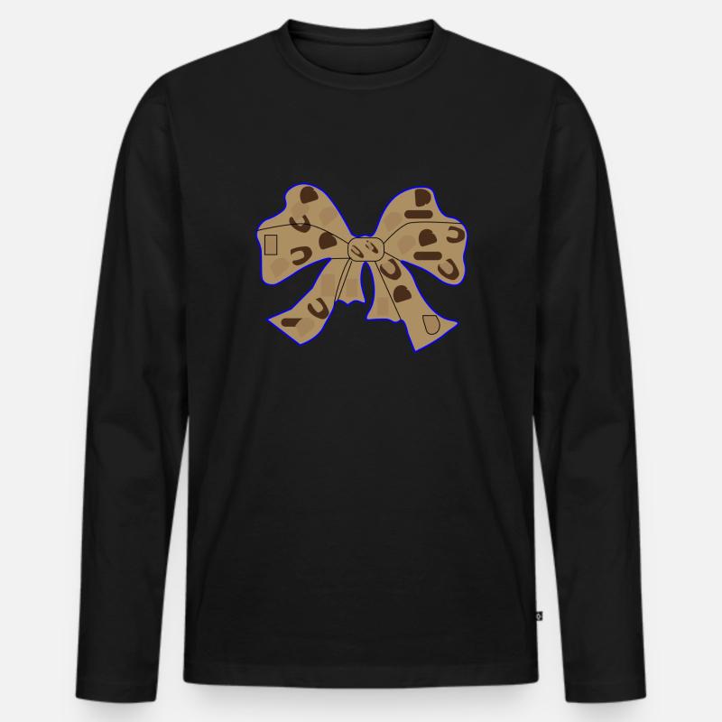 Bändchen - Männer Premium Bio Langarmshirt - Schwarz