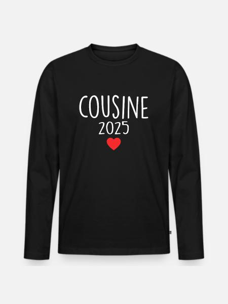 Cousin - Future Cousin 2025 - Men's Premium Organic Long Sleeve Shirt - black