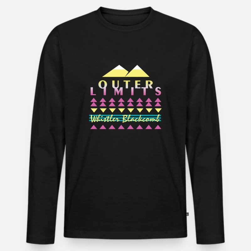 Outer Limits - Men's Premium Organic Long Sleeve Shirt - black