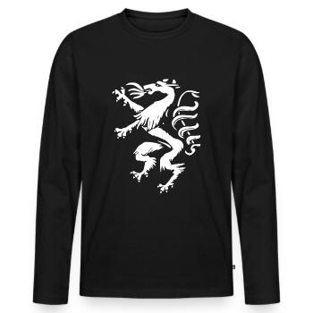 Panthère de Styrie – Orgueil et tradition - T-shirt manches longues Premium bio Homme - noir - Devant - Nico (187cm)